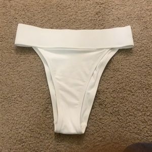 Forever 21 White Bikini bottom size 2